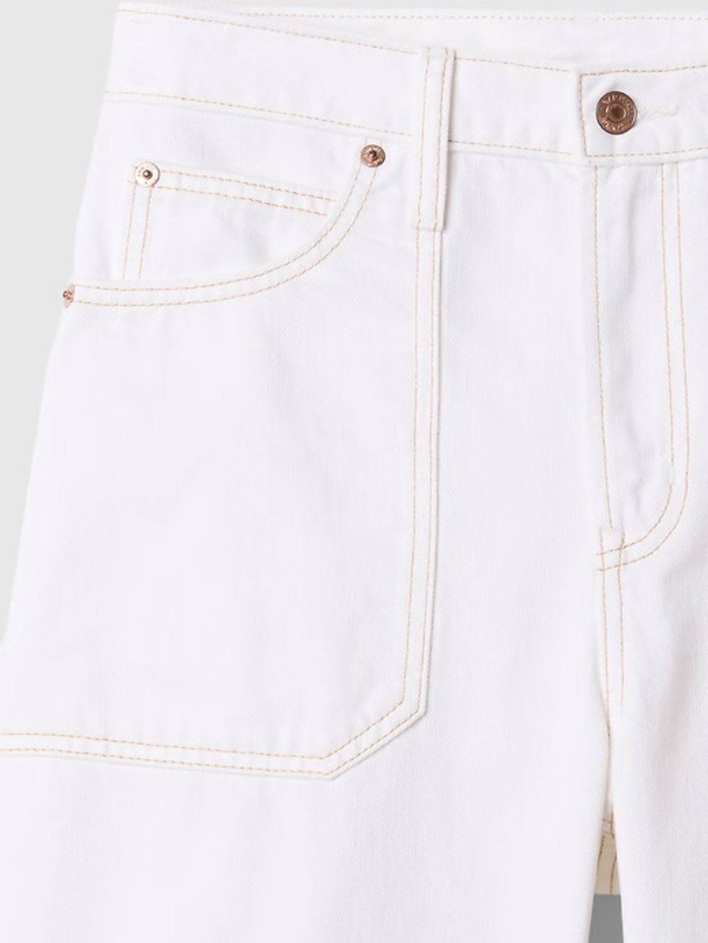 GAP High Rise Barrel jeans in off white- 0P - Picture 6 of 11